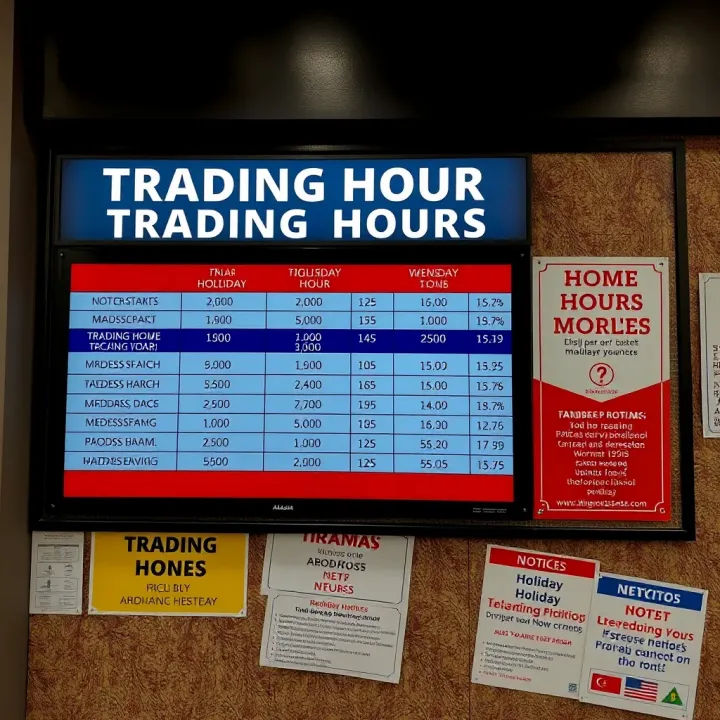 Home Affairs Akasia Trading Hours and Holiday Notices Informational board displaying trading hours and public holiday notices at Home Affairs Akasia