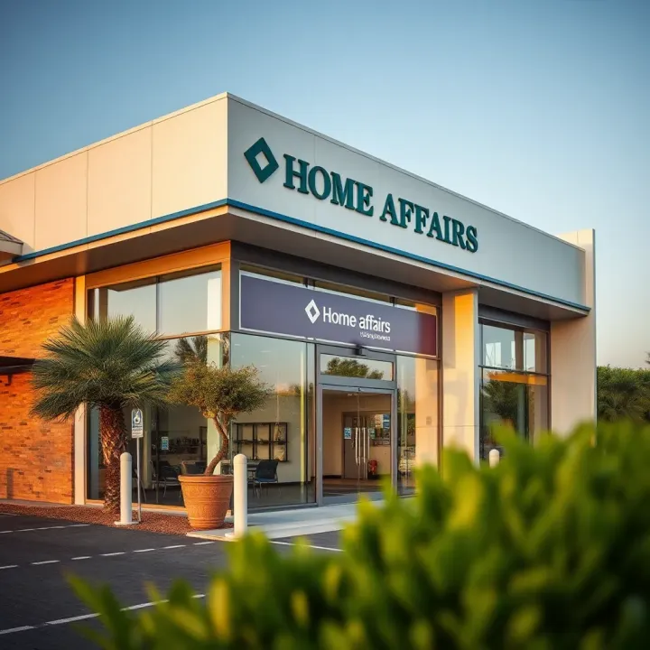 Home Affairs Edenvale Office Exterior View Exterior view of the Home Affairs office building in Edenvale during daytime