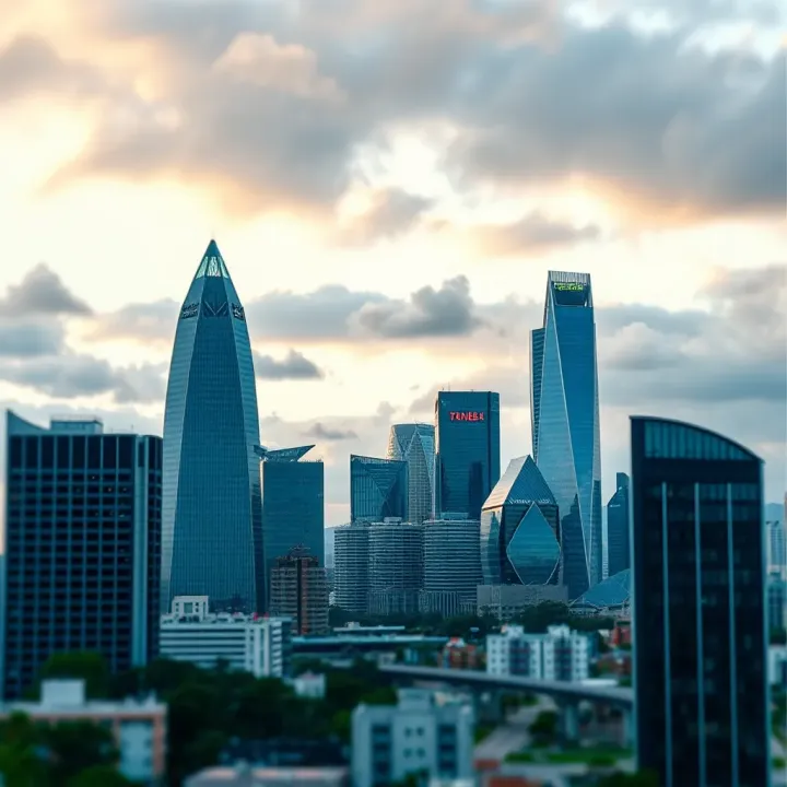 South African business district skyline symbolizing the environment where risk management professionals work