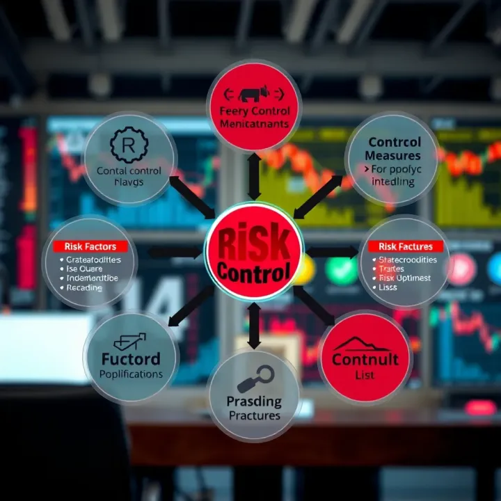 Diagram showing risk factors with control measures and monitoring tools supporting organizational decision-making