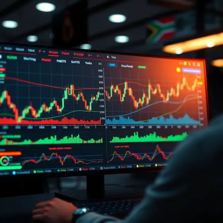 User-friendly interface of a forex trading platform displaying charts and key metrics