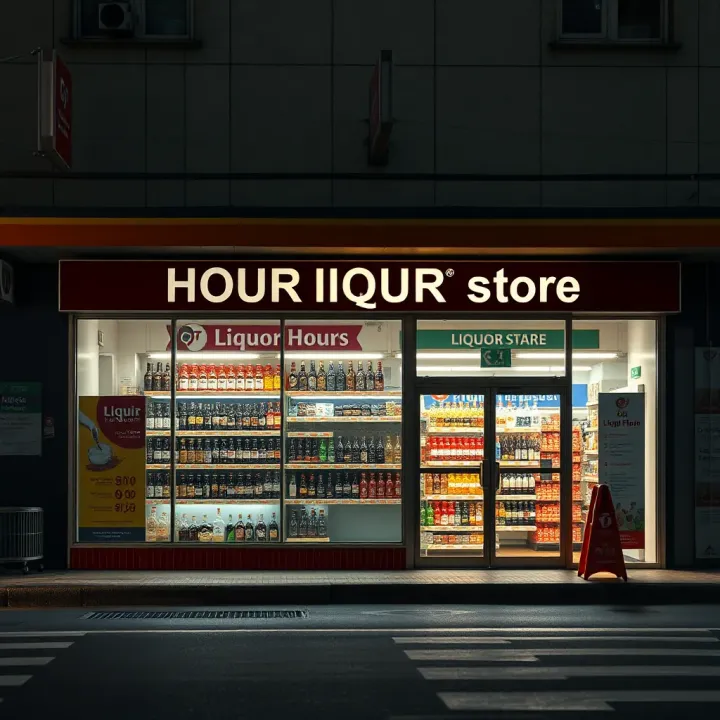 Liquor Store Operating Hours Under Level 1 Restrictions Exterior of a South African liquor store showing operating hours during Level 1 restrictions