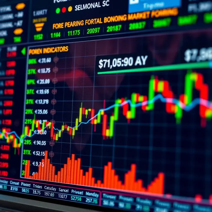 Chart depicting the influence of South African economic indicators on forex market activity