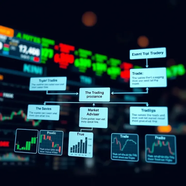 Diagram illustrating the workflow of a Forex trading Expert Advisor executing automated trades based on market analysis