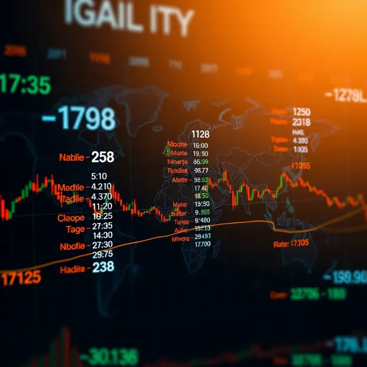 Global forex market trading hours across major financial centers shown on a world map