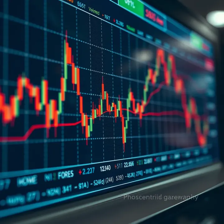 Chart displaying weekend forex price fluctuations and market activity patterns
