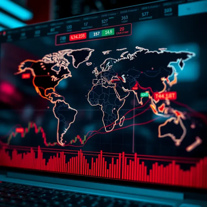 Global Forex Trading Sessions Aligned with South African Standard Time Global forex market sessions displayed on a world map with highlighted trading hours adjusted to South African Standard Time
