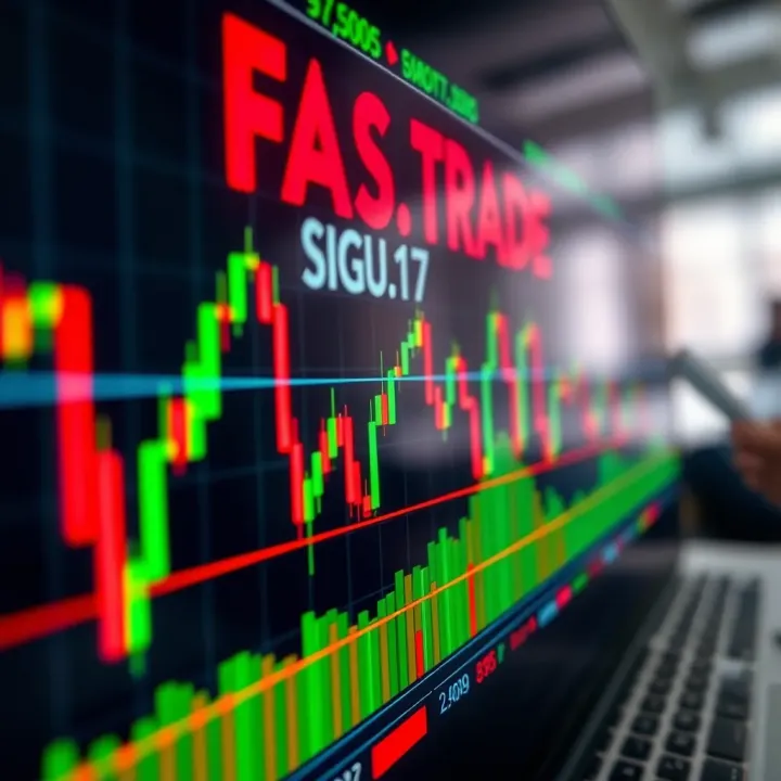 Graph illustrating forex trading signals with currency pairs and market indicators