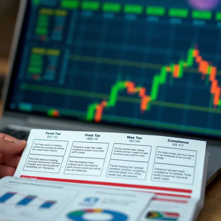 Forex Trading Tax Compliance Guidelines with SARS Diagram illustrating compliance steps for forex traders with SARS regulations