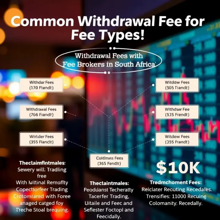 Diagram illustrating various types of withdrawal fees charged by forex brokers in South Africa