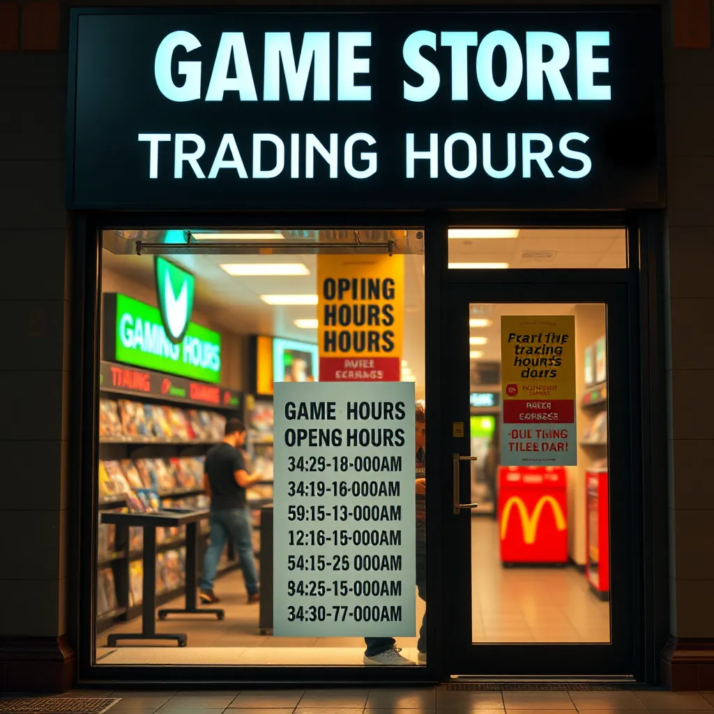 Game Store Trading Hours in South Africa | zabinarytips