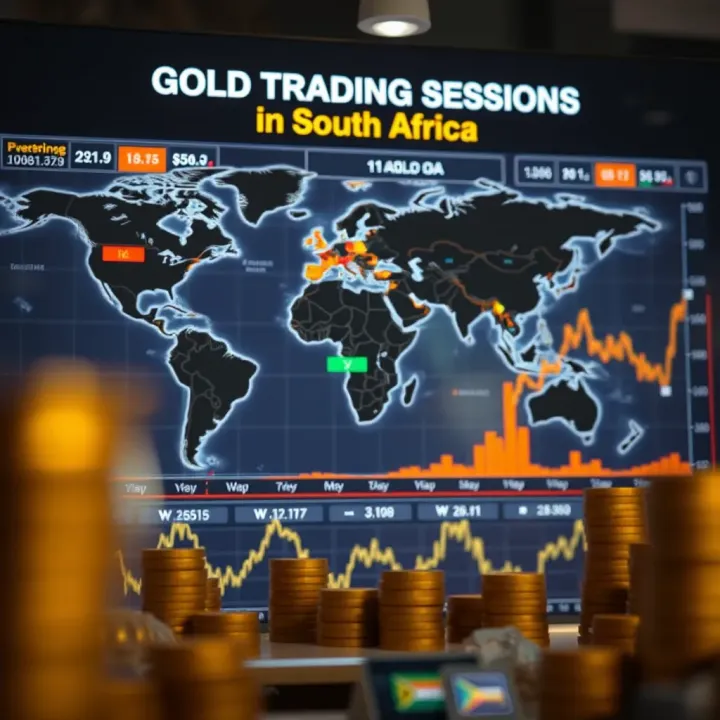 Graph illustrating global gold trading sessions and market overlaps