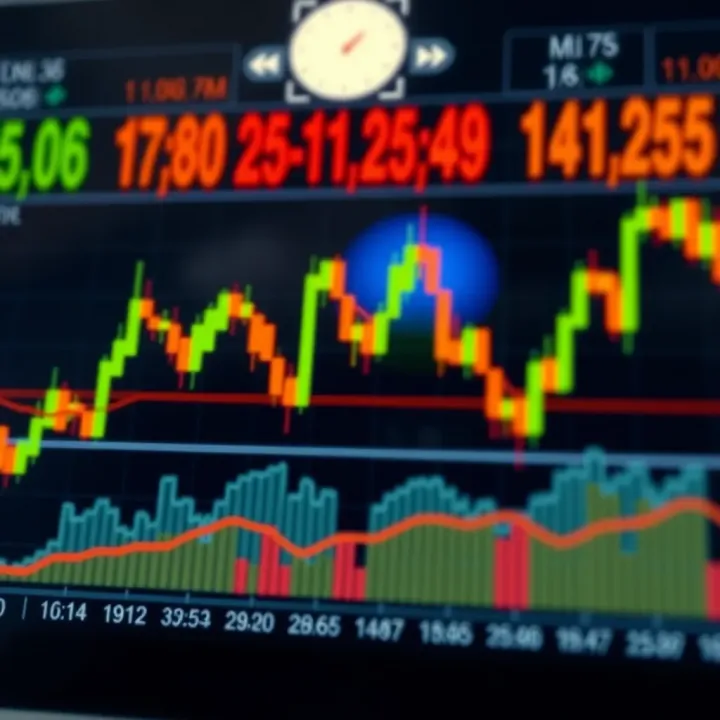 Chart showing a hammer candlestick pattern indicating a potential bullish reversal in a downtrend