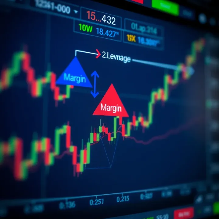 Diagram illustrating the relationship between margin, leverage, and trading capital in forex