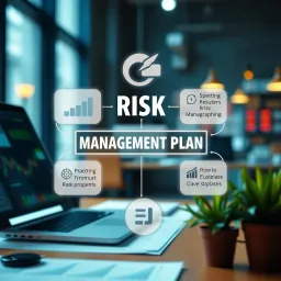 Core Components of a Risk Management Plan Visual representation of key elements in a risk management plan including risk assessment and mitigation strategies